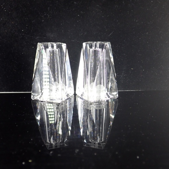 Simon Designs Crystal Mini Salt & Pepper Shaker Set New in Box - Picture 7 of 12